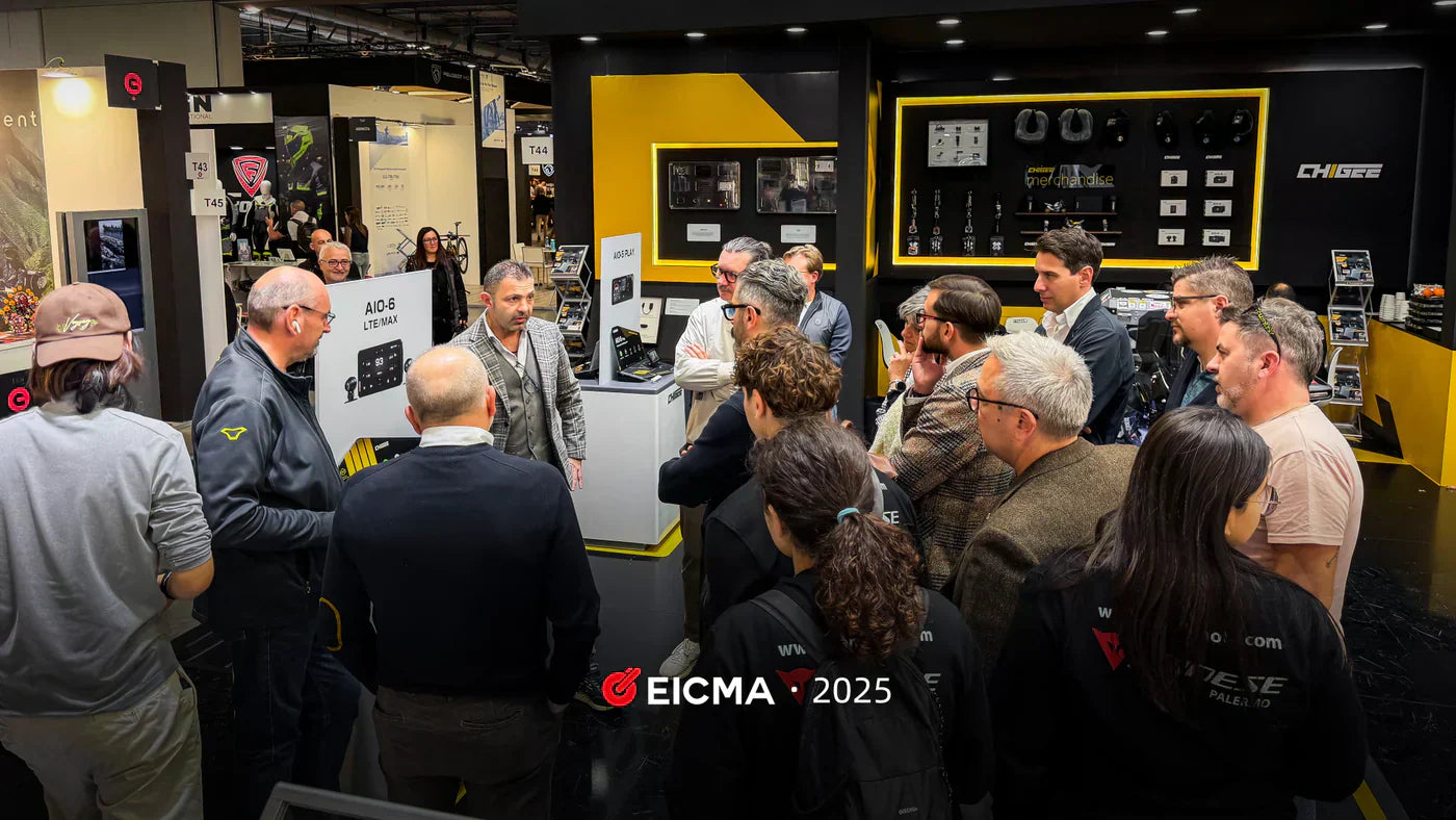 CHIGEE en EICMA 2025: Nueva tecnología de radar & seguridad revelada